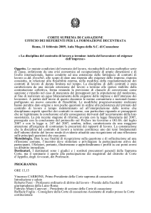 Programma  - Corte di Cassazione
