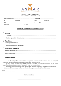 richiesta di iscrizione