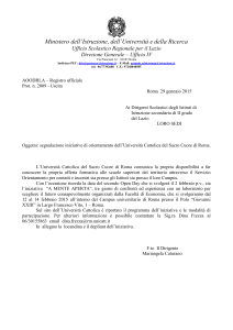 Unicatt Comunicazione Open Day e A Mente Aperta