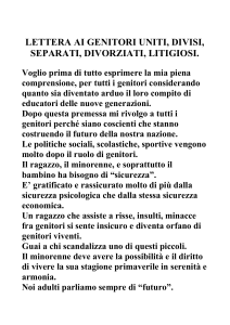 lettera ai genitori uniti, divisi, separati, divorziati, litigiogi