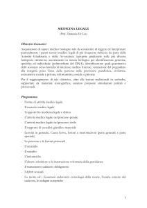 Programma e Testi consigliati