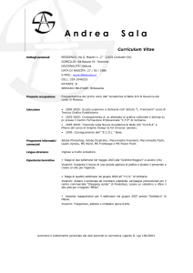 Curriculum Vitae - GAi - Giovani Artisti italiani