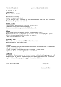 PROGRAMMAZIONE - Istituto Gritti
