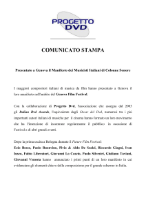 I maggiori compositori italiani di musica da film hanno presentato a