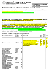 Curriculum Educatore Socio-Culturale