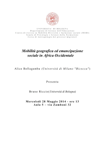 Dipartimento di Scienze dell`Educazione "Giovanni Maria Bertin