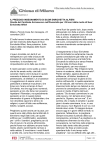 Il prezioso insegnamento di Suor Enrichetta Alfieri