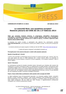 CP 9 2014 - SP febbraio - comunità Rom