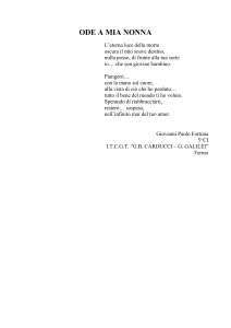 ode a mia nonna - Carducci