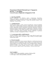 Programma di Metodi Matematici per L`Ingegneria