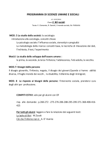 scienze umane e sociali