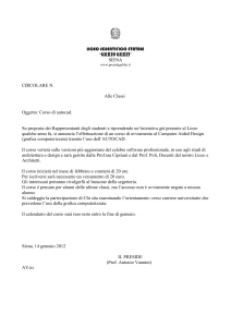 Corso di AUTOCAD - Galileo Galilei
