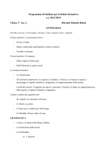 Programma di Italiano per il debito formativo a.s. 2013/2014 Classe