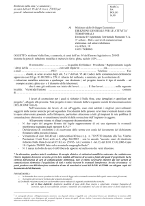 Richiesta nulla osta a sanatoria Smat
