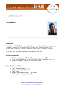 Curriculum vitae - Scuola di Terapia Manuale Marcel Bienfait