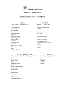 Alcune poesie di Giuseppe Ungaretti