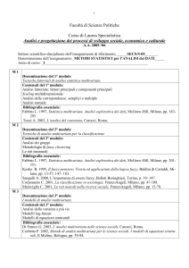 Metodi statistici per l`analisi dei dati