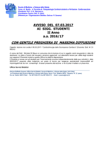 lezione non svolta il 06.03.2017 - Cardiochir. dello Scomp. Cardiaco