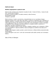Stelline segnaposto in pasta di sale
