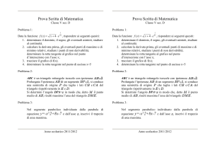 III prova di matematica per classi V 2011/2012 - Digilander