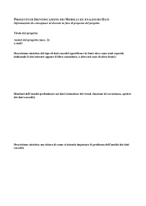 modulo per la proposta di progetto