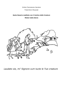 I Misteri della Gloria con il Cantico delle creature
