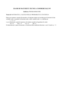 ESAMI DI MATURITÀ TECNICA COMMERCIALE 87