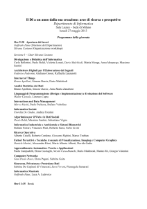 Dipartimento di Informatica - Università degli Studi di Milano