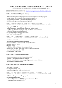 programma preventivo - Classi Perlo