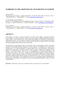 barriers to the adoption of cold ironing in europe
