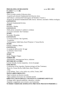 PROGRAMMA DI RELIGIONE a