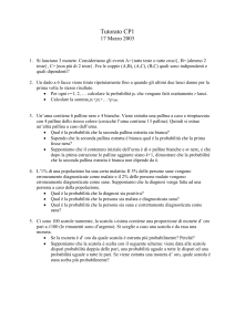 Tutorato CP1 - Dip. di Matematica Roma Tre