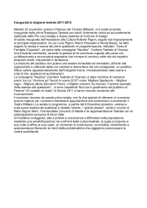 Comunicato inaugurazione