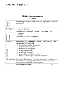 Modulo Calcolo combinatorio