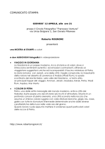 roberto rognoni – ComunicatoStampaGIORDANIA sdm