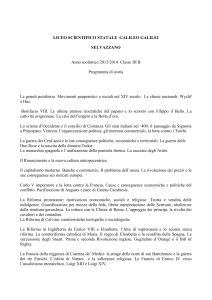 programma storia 3 B 14