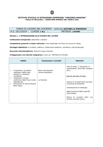 PIANO DI LAVORO DEL DOCENTE – prof