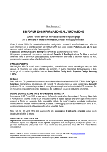 Nota Stampa n - Rimini Fiera