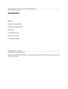 DESIDERIO : Noi siamo poesia : http://noisiamopoesia.it
