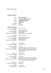 formato europeo per il curriculum vitae