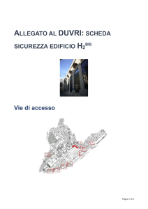 scheda sicurezza edificio H2bis - Università degli Studi di Trieste