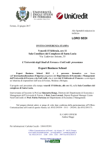 Ferrara, 17 gennaio 2013 - Dipartimento di Ingegneria