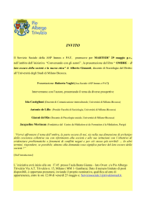 INVITO Il Servizio Sociale della ASP Immes e PAT, promuove per