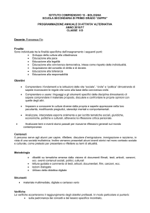 attività alternativa - Istituto Comprensivo Statale 15 di Bologna