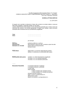 scheda lettura edificio