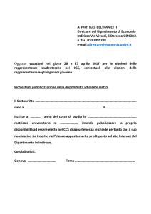 votazioni nei giorni 26 e 27 aprile 2017 per le elezioni delle