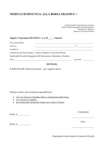 modulo di rinuncia alla borsa erasmus +