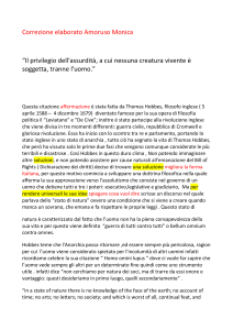 Correzione elaborato Amoruso Monica “Il privilegio dell`assurdità, a