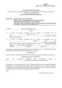 Modulistica Misura 121 - Modello 1