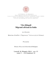 Università di Bologna - Scuola di Psicologia e Scienze della